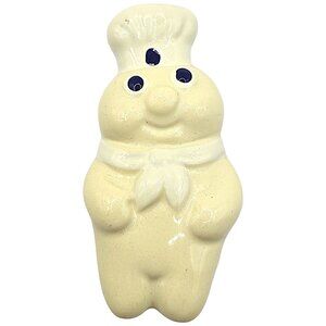 Pillsbury Doughboy Vintage Ceramic Fridge Magnet 3" Taiwan Baking Cooking